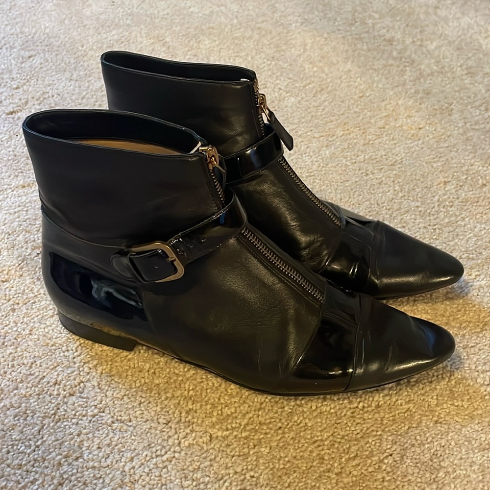 Authentic Chanel calfskin booties